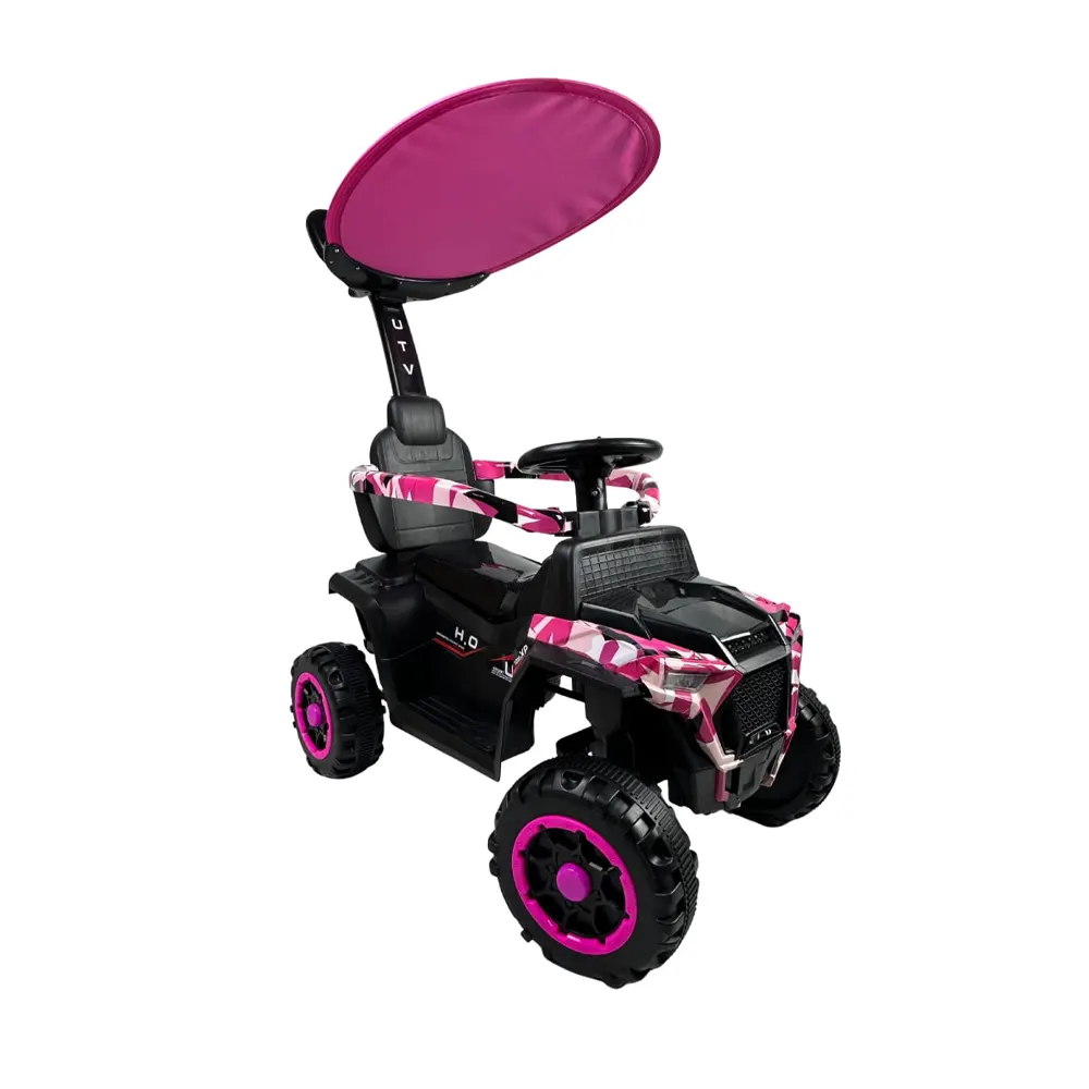 Voiture Porteur Évolutive avec Pare-Soleil – 12M+ Rouge Monago