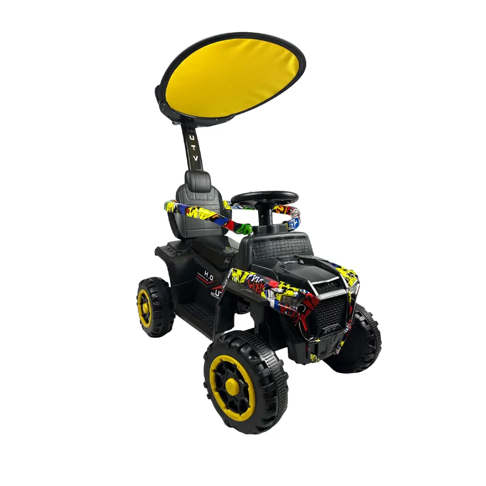 Voiture Porteur Évolutive avec Pare-Soleil – 12M+ Rouge Monago