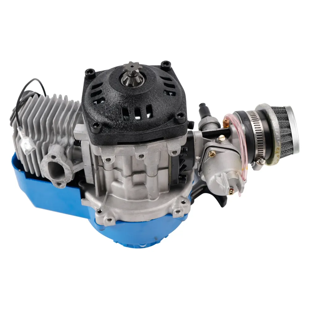 Moteur complet 49cc pour Mini Moto Pocket ATV Quad Buggy Dirt Pit Bike bleu