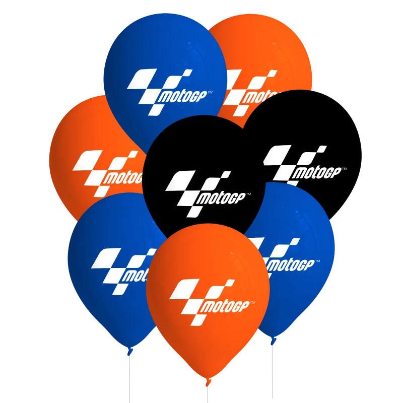 Moto GP, ballons, Mototrrad, pack de 8