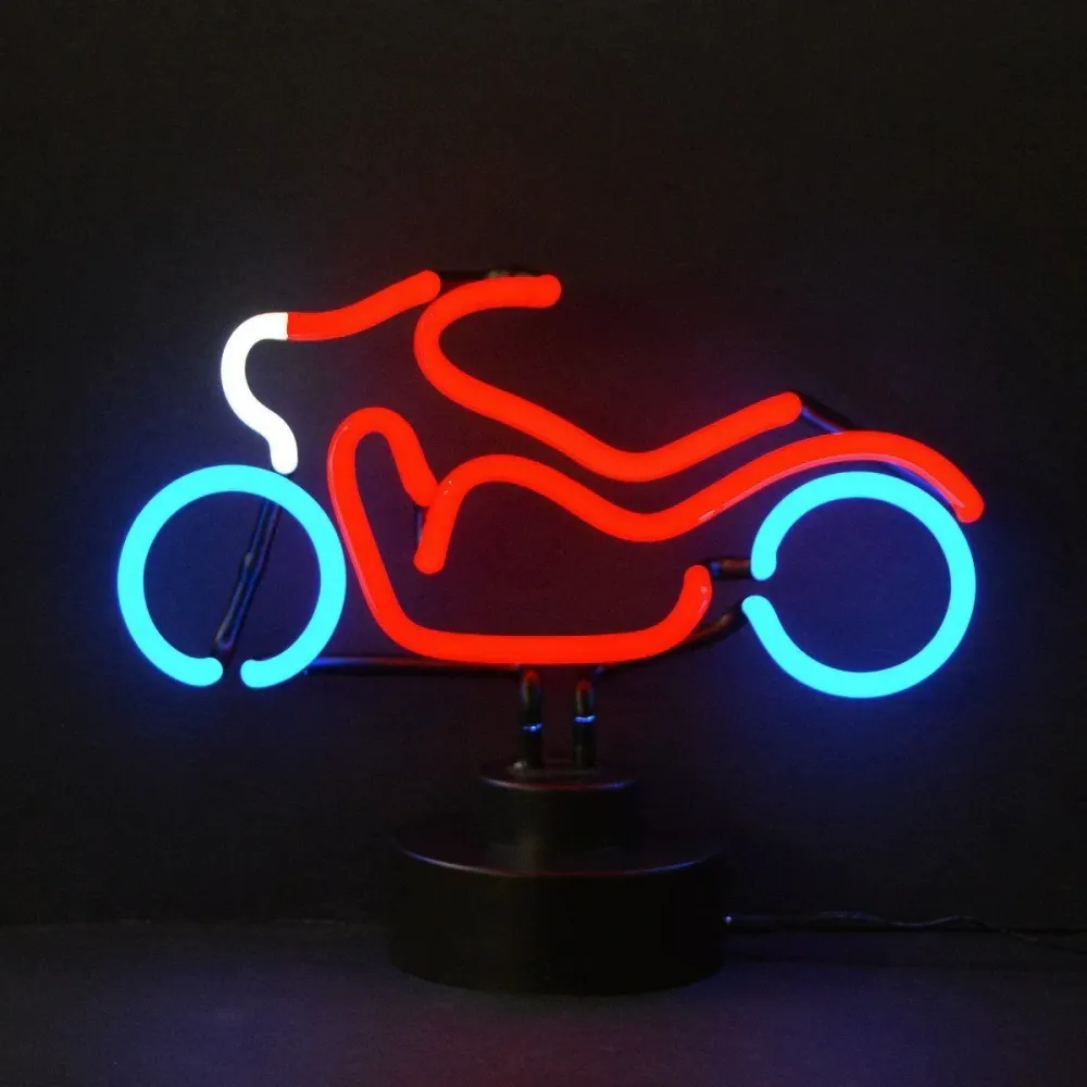 "Moto Enseigne Néon De Table, Enseigne Néon En Verre" Enseigne Lumineuse en Néon