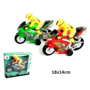 moto sonore et lumineuse à friction mix 18cm