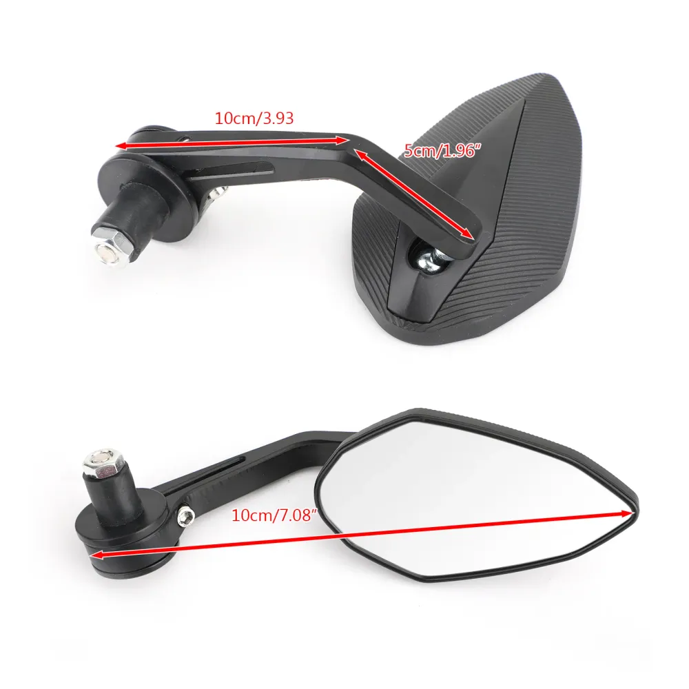 Moto Sportbike 7/8" Rétroviseurs d'extrémité de guidon pour 790 690 390 125 Noir Générique