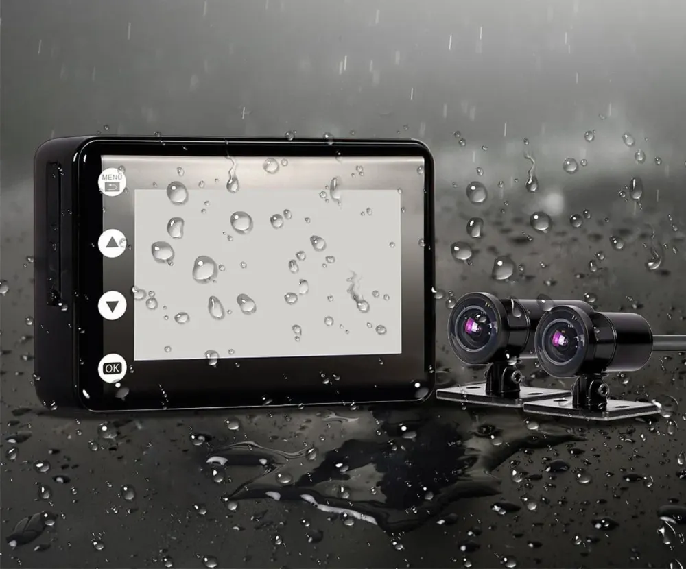 Motocam A2X Wifi 2CH dual dashcam pour moto