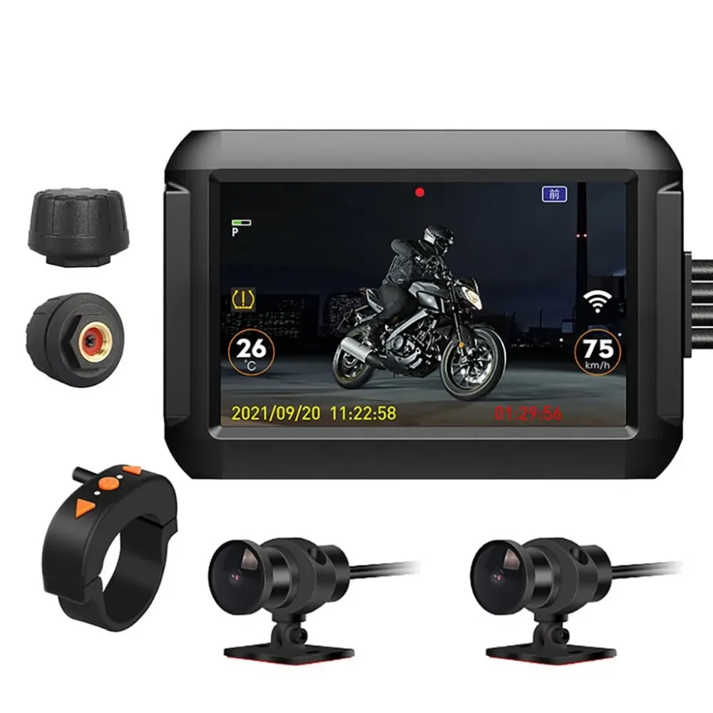 Motocam F9 Wifi GPS 2CH dashcam pour moto