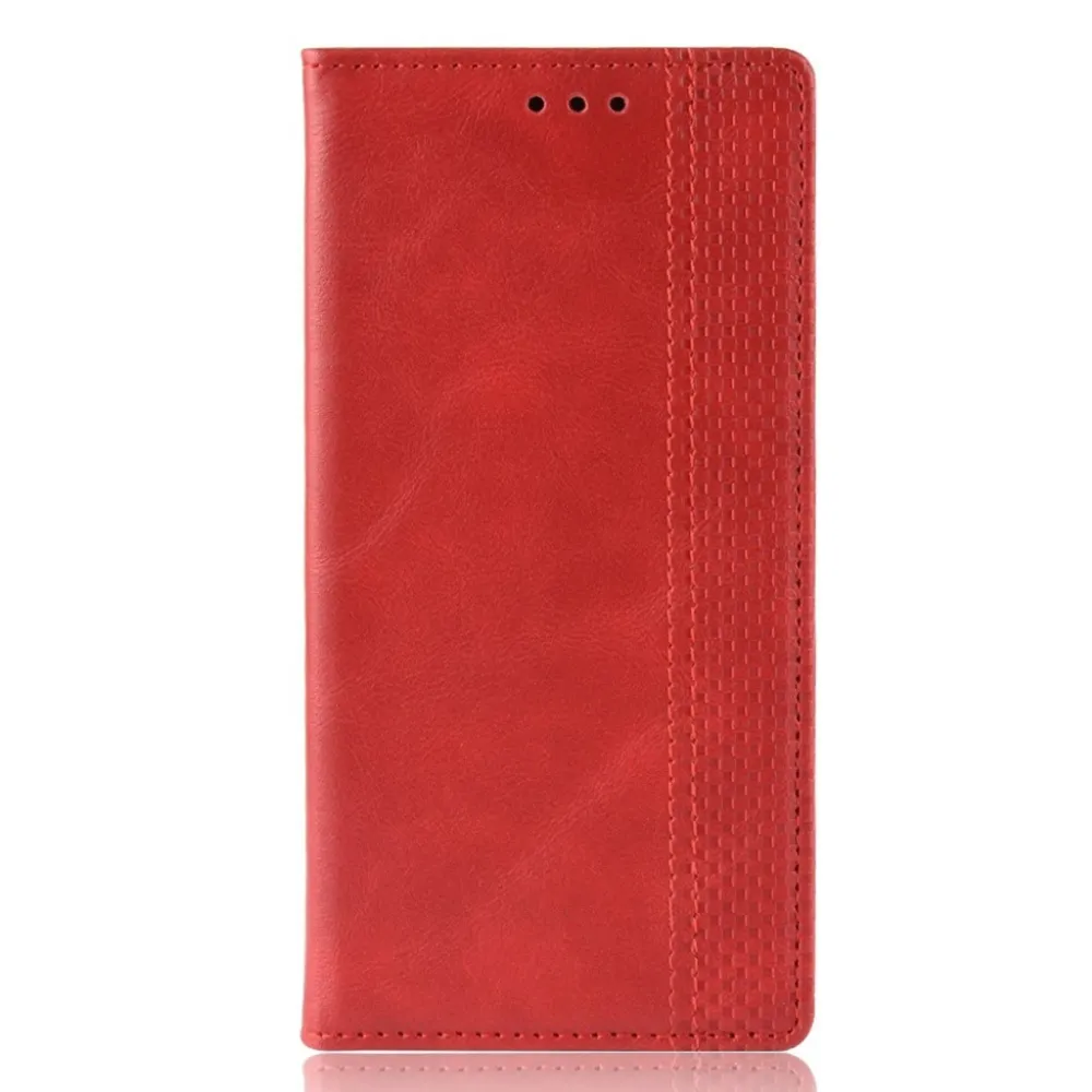 Motorola Moto G7 Power étui en cuir vintage - Rouge
