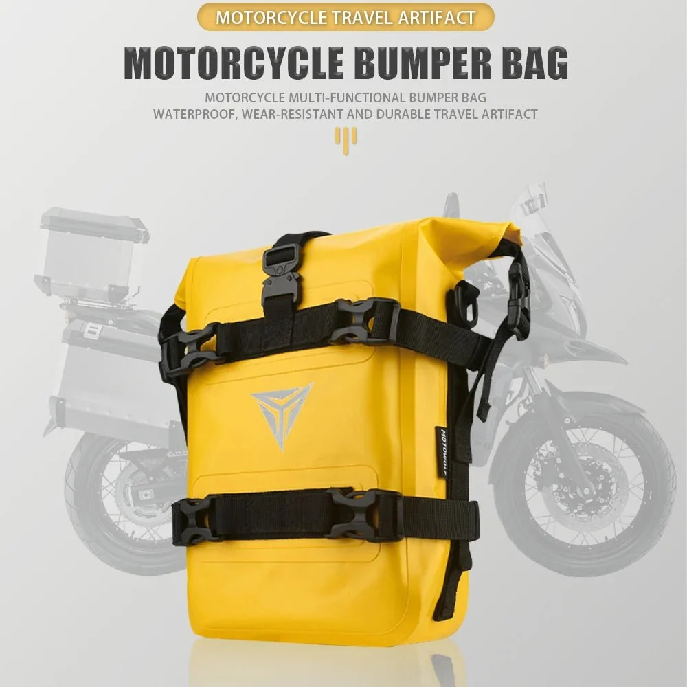 Sacoche de rangement pour cadre de moto ou porte-bagage arrière de vélo 5-8L "MotoWolf - Y-MC0057"