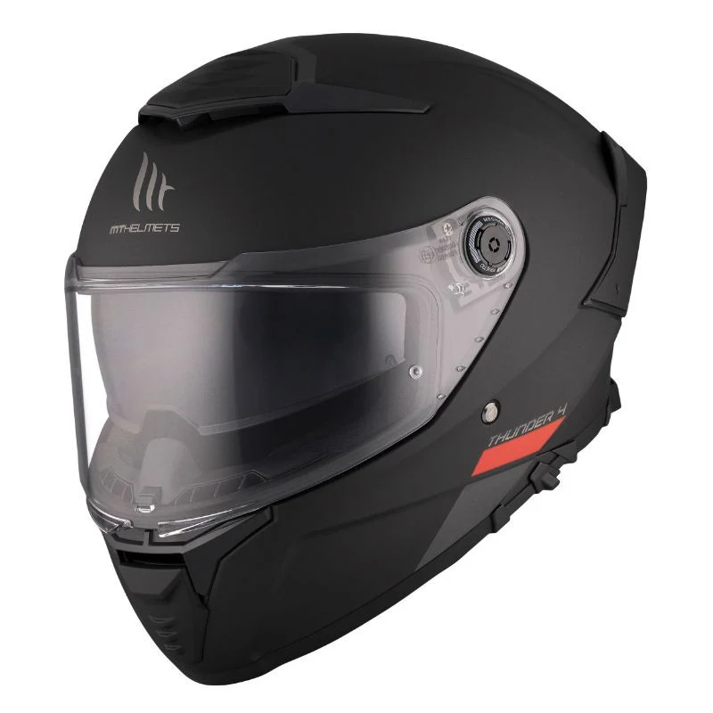 Casque intégral moto - Thunder uni noir mat MT HELMETS