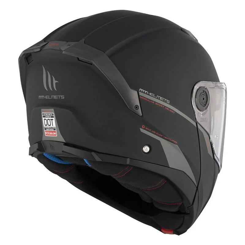Casque moto modulable - Atom noir MT HELMETS