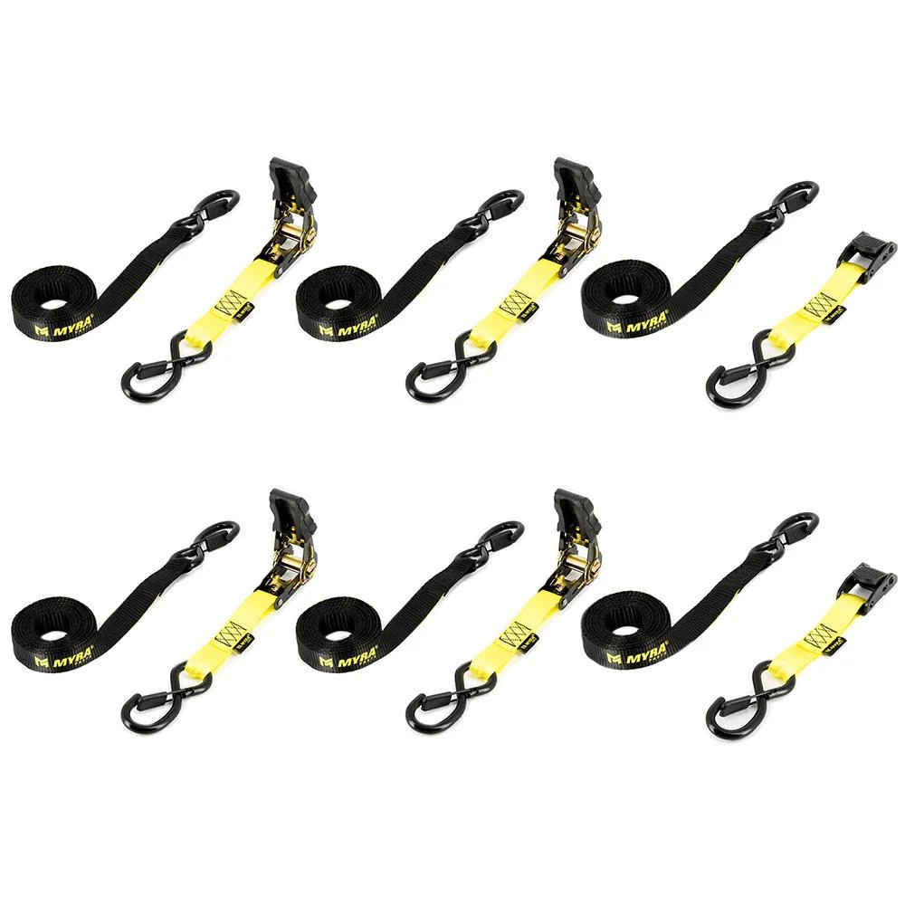 Sangle d'arrimage moto Myra - Coffret de 6 pièces