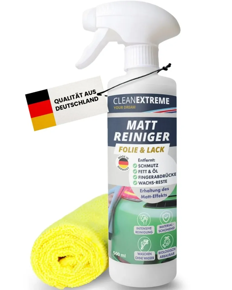 Nettoyant pour tapis de voiture, film et peinture 500 ml + chiffon multi-usages