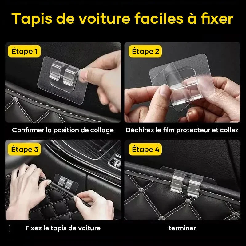 Boucles de fixation de tapis de voiture polyvalentes noucadeaux