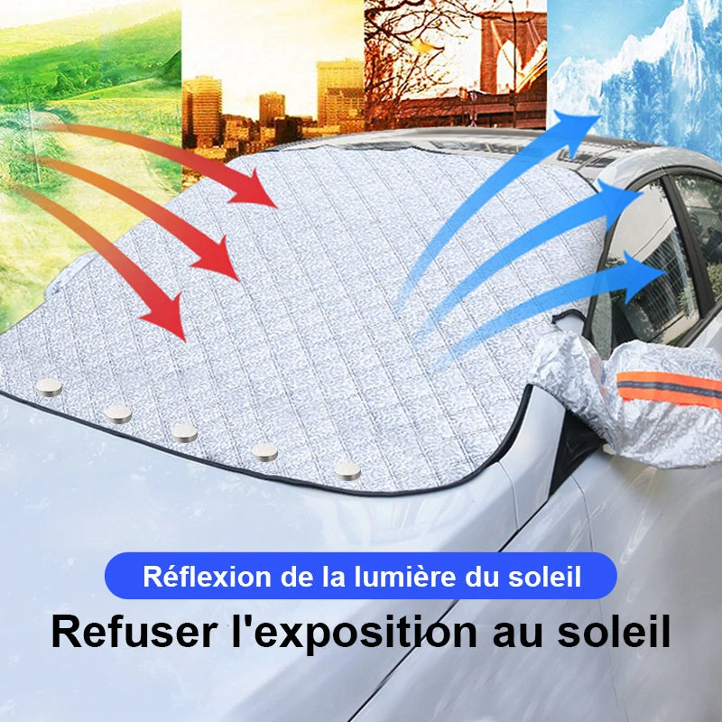Couverture Magnétique Anti-neige de Voiture Type noucadeaux