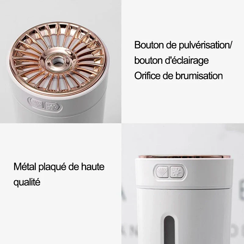Humidificateur pour Voiture avec Lumière Colorée noucadeaux