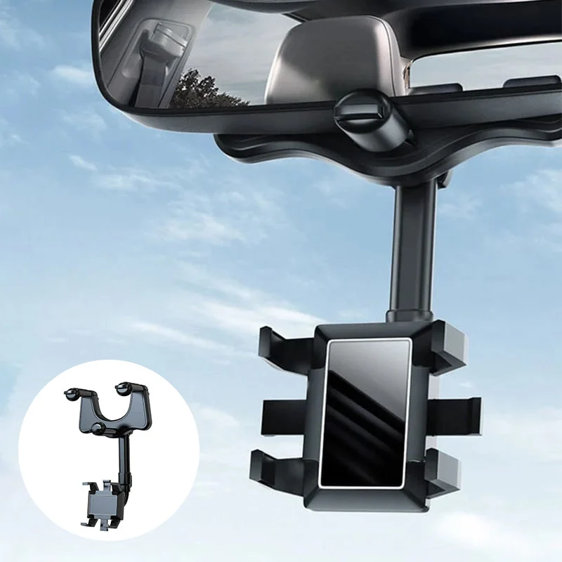 🤳🏽Support de téléphone pour rétroviseur de voiture rotatif à 360° 1 noucadeaux