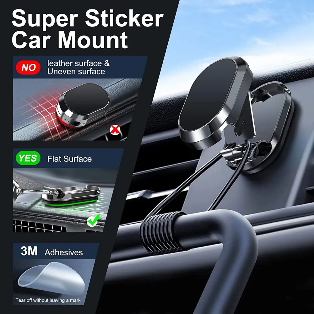 Support de téléphone de voiture pliant en métal noucadeaux