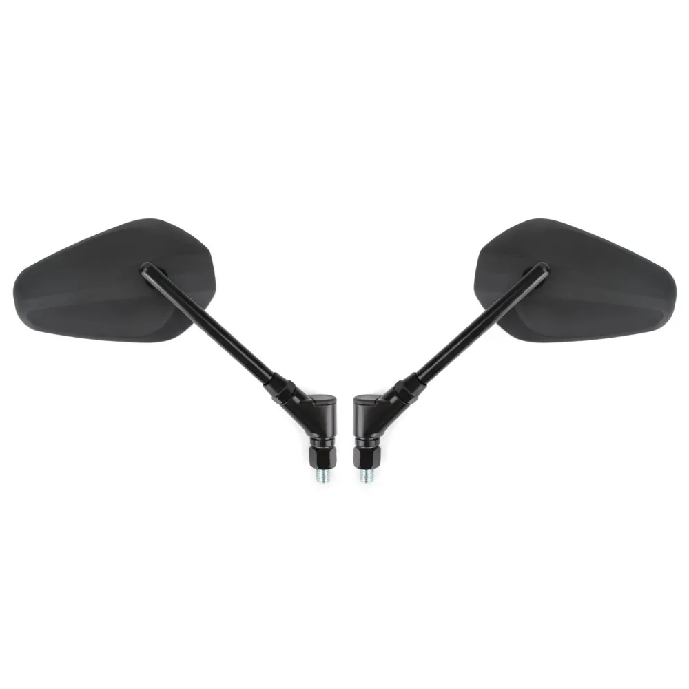 Nouveau Noir gauche & droite moto Cruiser Chopper rétroviseurs latéraux M10 10Mm générique