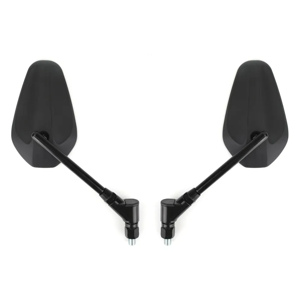 Nouveau Noir gauche & droite moto Cruiser Chopper rétroviseurs latéraux M10 10Mm générique
