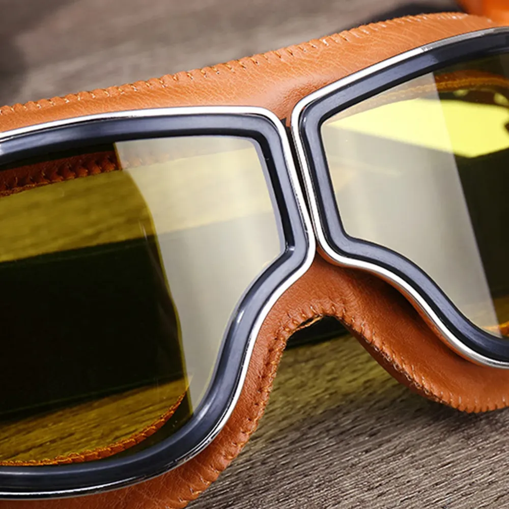 TD® Nouvelle tendance rétro Harley lunettes casque de moto lunettes moto équitation anti-poussière crème solaire coupe-ven...