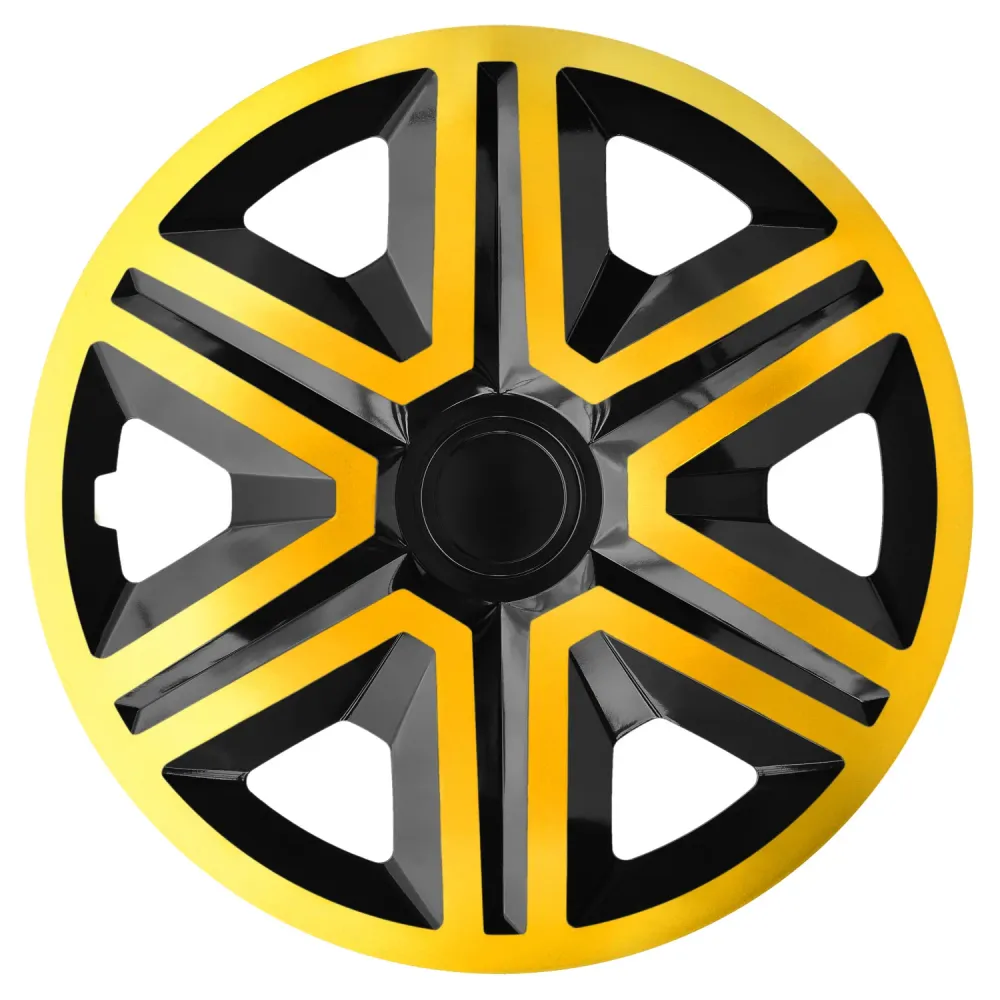 NRM ACTION Enjoliveurs double couleur pour jantes en acier de 15" Jeu de 4 enjoliveurs de roue pour voiture de tourisme Co...