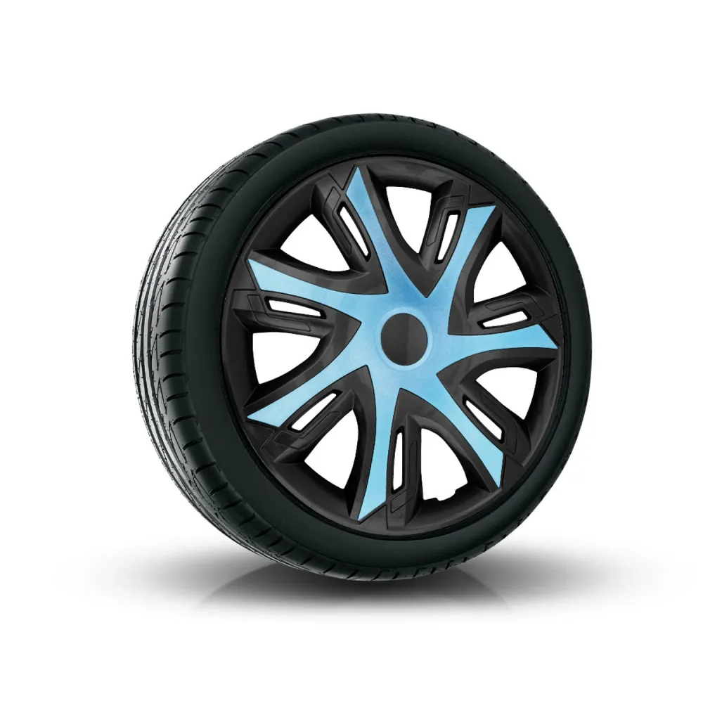 NRM N-Power Enjoliveurs de roue pour jantes en acier Jeu de 4 enjoliveurs bicolores pour voiture Véhicule automobile Convi...
