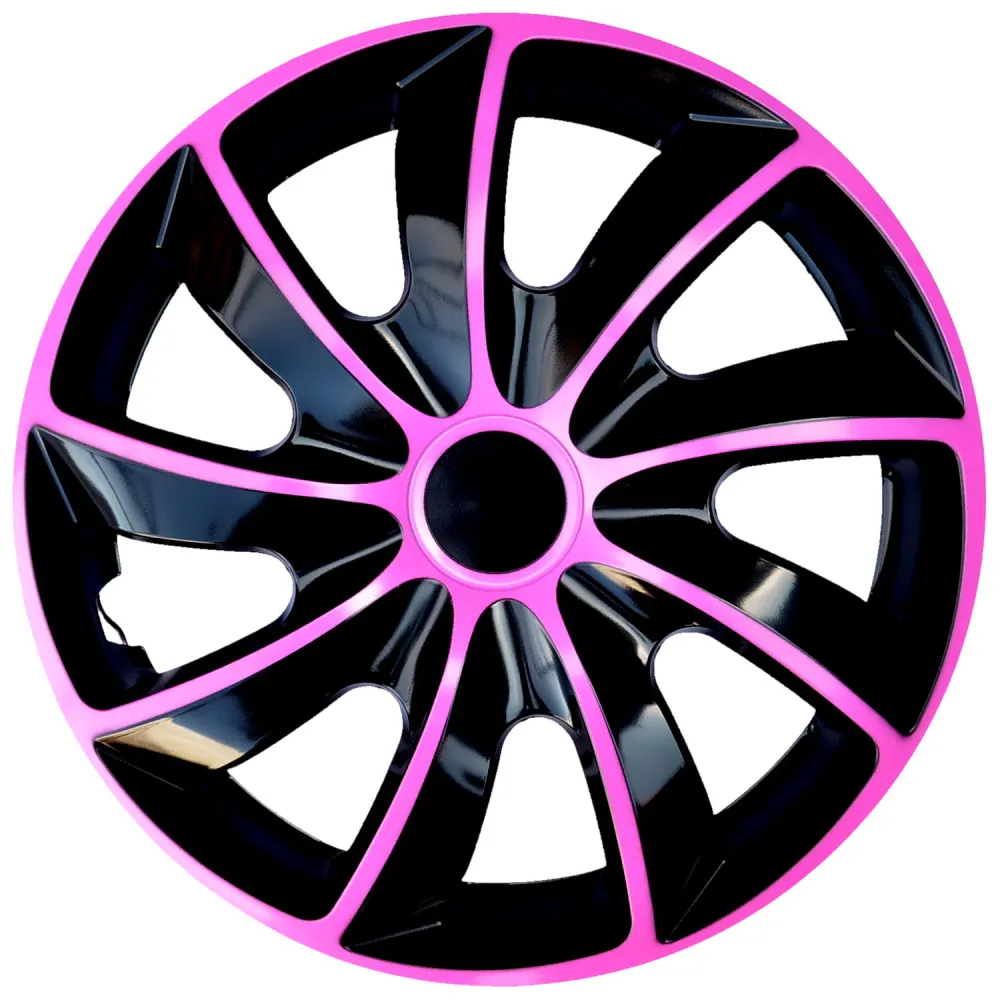 NRM Quad Enjoliveurs bicolores pour jantes en acier Jeu de 4 enjoliveurs de roue bicolores pour voiture Véhicule automobil...