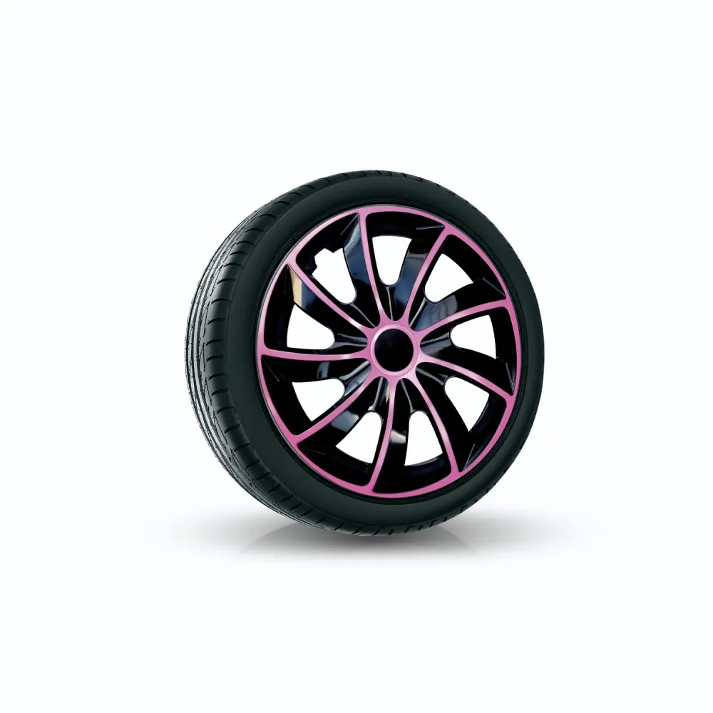 NRM Quad Enjoliveurs bicolores pour jantes en acier Jeu de 4 enjoliveurs de roue bicolores pour voiture Véhicule automobil...