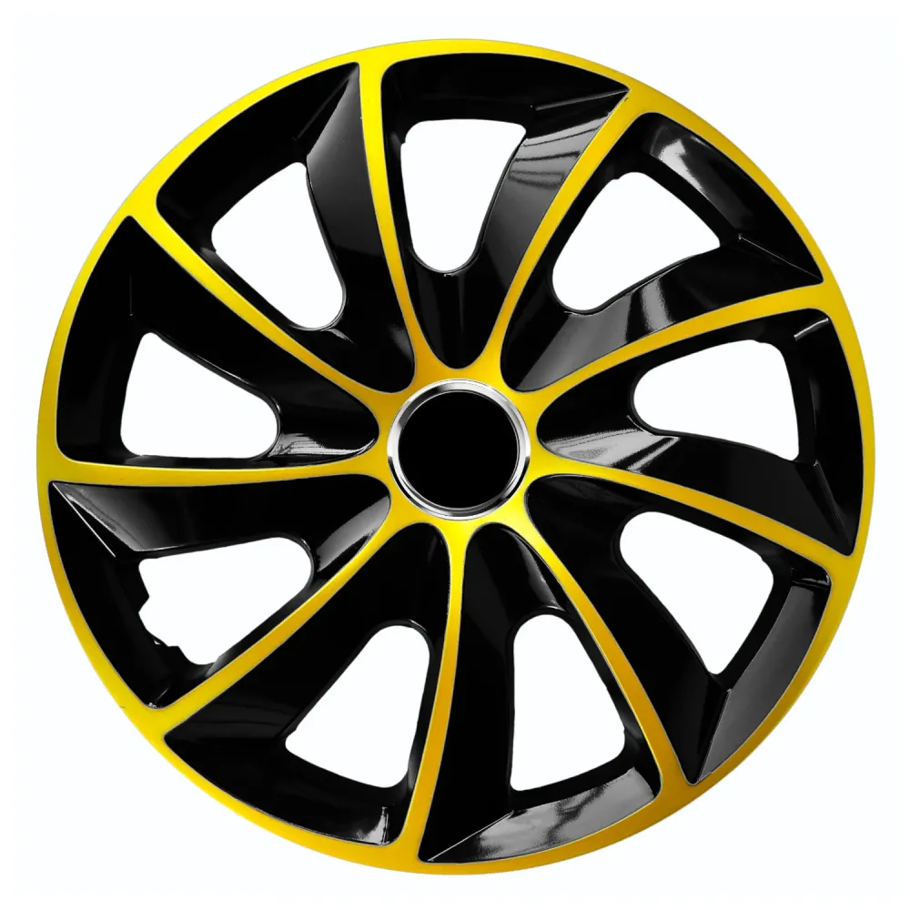 NRM STIG Enjoliveurs pour jantes en acier Jeu de 4 enjoliveurs bicolores pour voiture Véhicule automobile Convient à la pl...