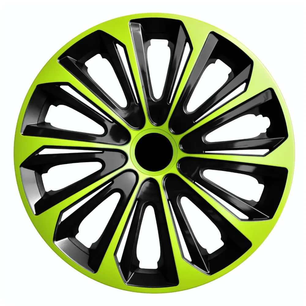 NRM Strong Duo Enjoliveurs de roue pour jantes en acier Jeu de 4 enjoliveurs de roue bicolores pour voiture Véhicule autom...