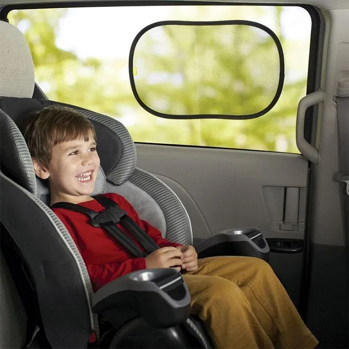 Nuby Ensemble de pare-soleil de fenêtre de voiture Pop Open Cling - Paquet de 2