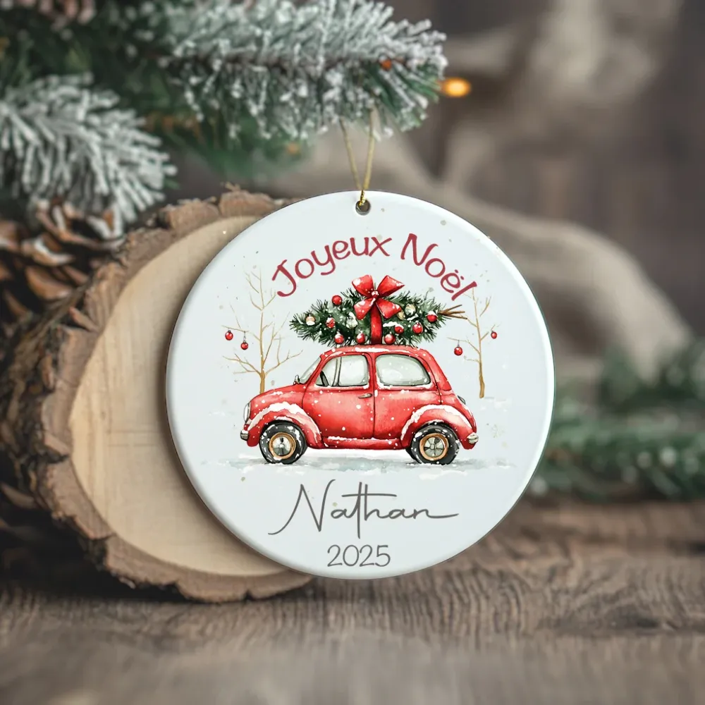 Voiture - Ornement/Boule de Noël OLEOOPS