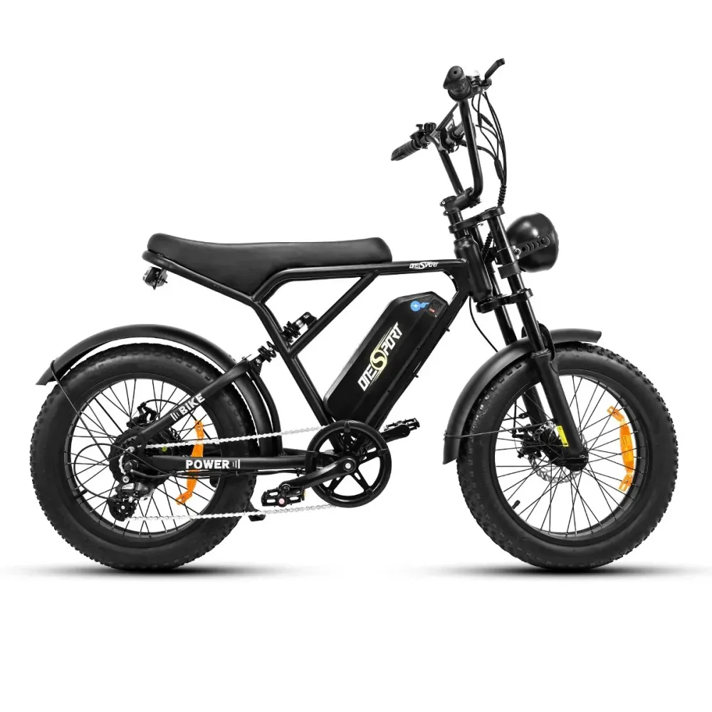 ONESPORT ONES3 Vélo Électrique - 20" Roues 500W Moteur 48V17Ah Batterie 50KM Autonomie Frein à Disque - Noir
