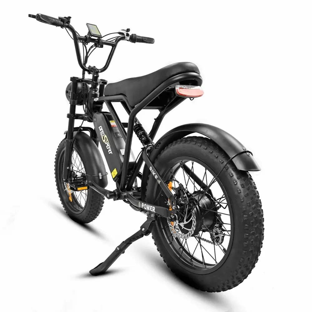 ONESPORT ONES3 Vélo Électrique - 20" Roues 500W Moteur 48V17Ah Batterie 50KM Autonomie Frein à Disque - Noir
