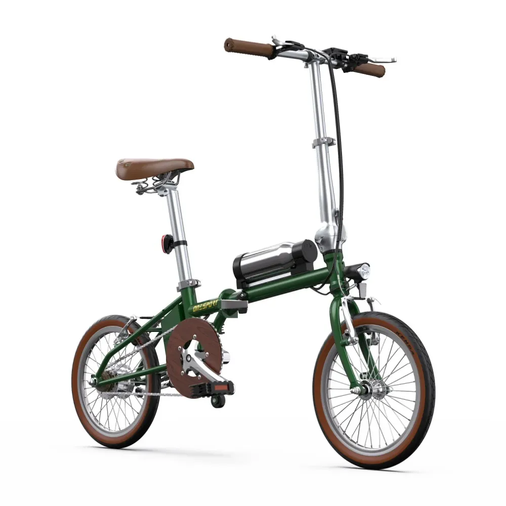 ONESPORT OT02 Vélo Électrique - Moteur 250W Batterie 36V5.2Ah Pliant 16po Roues - vert