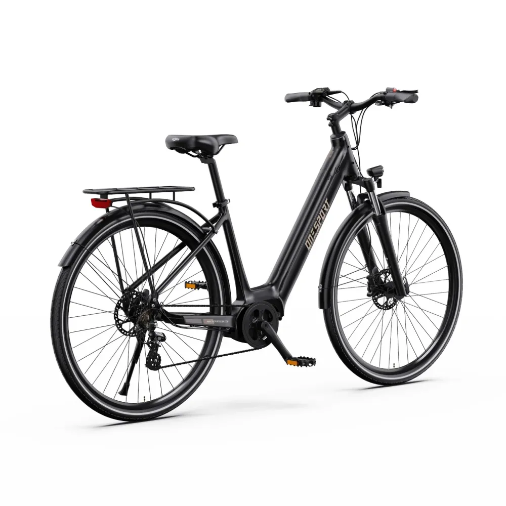 Onesport OT07 Vélo Électrique - Moteur 250W Batterie 36V14AH Pneus 27.5 Pouces Pneu Freins à Disque Hydrauliques - Noir