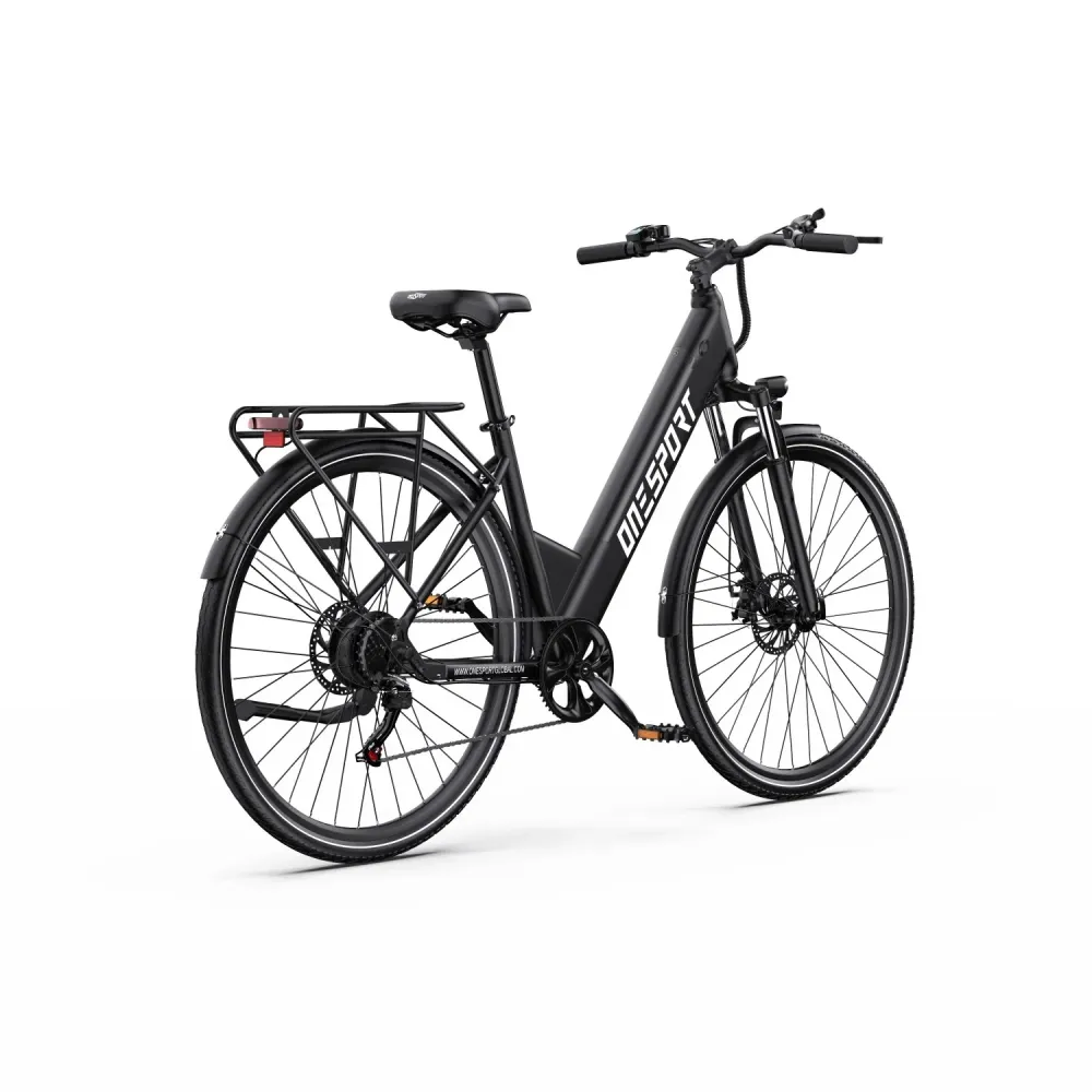 ONESPORT OT12 Vélo Électrique - Moteur 250W Batterie 36V13Ah Frein à Câble Roues 27,5po - Gris