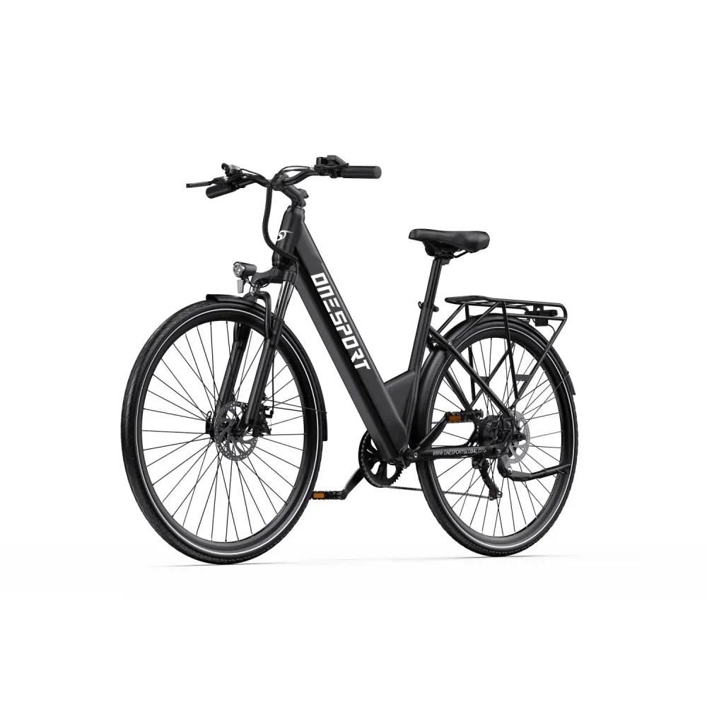 ONESPORT OT12 Vélo Électrique - Moteur 250W Batterie 36V13Ah Frein à Câble Roues 27,5po - Gris