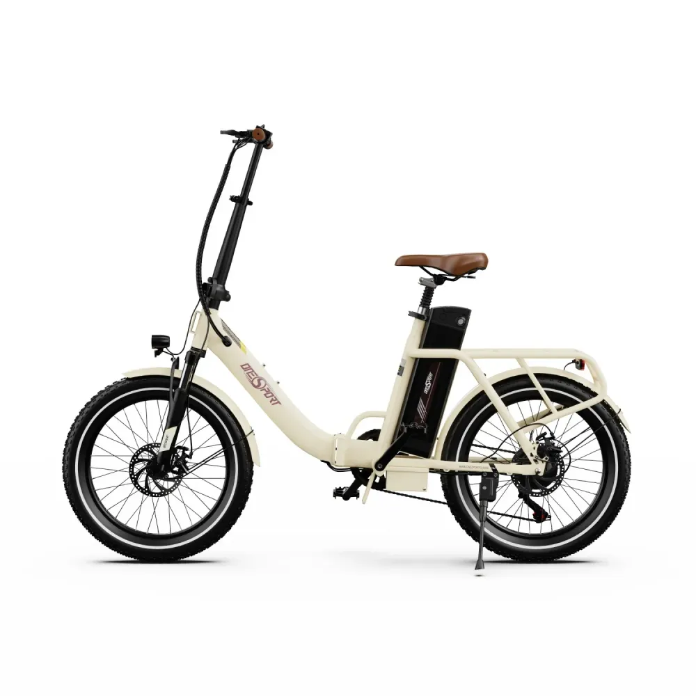 Vélo électrique ONESPORT OT16-2 - Cadre pliable en acier, moteur 250 W, batterie 48 V 17 Ah, pneus 20 pouces, freins à dis...