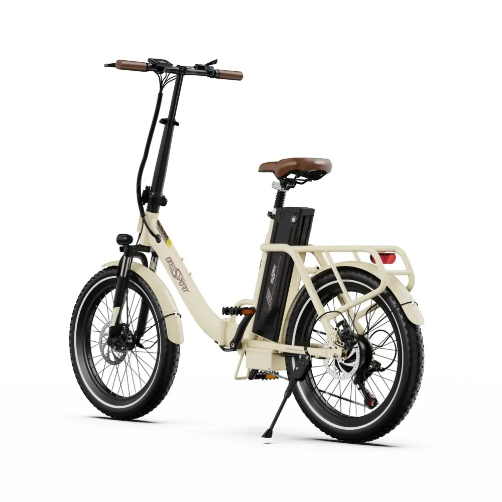 Vélo électrique ONESPORT OT16-2 - Cadre pliable en acier, moteur 250 W, batterie 48 V 17 Ah, pneus 20 pouces, freins à dis...