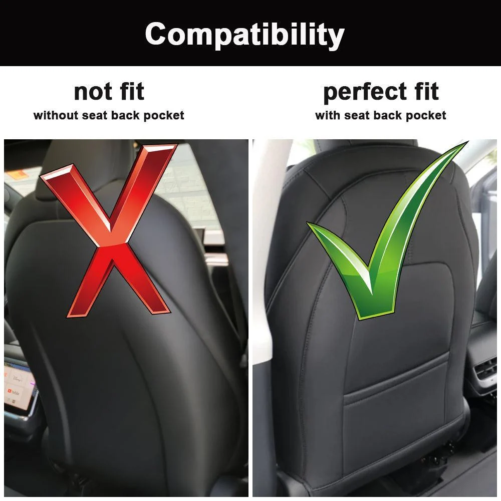 Organisateur de poubelle de voiture pour Tesla Model 3/Y/S/X-Poubelle de voiture pratique avec rangement arrière