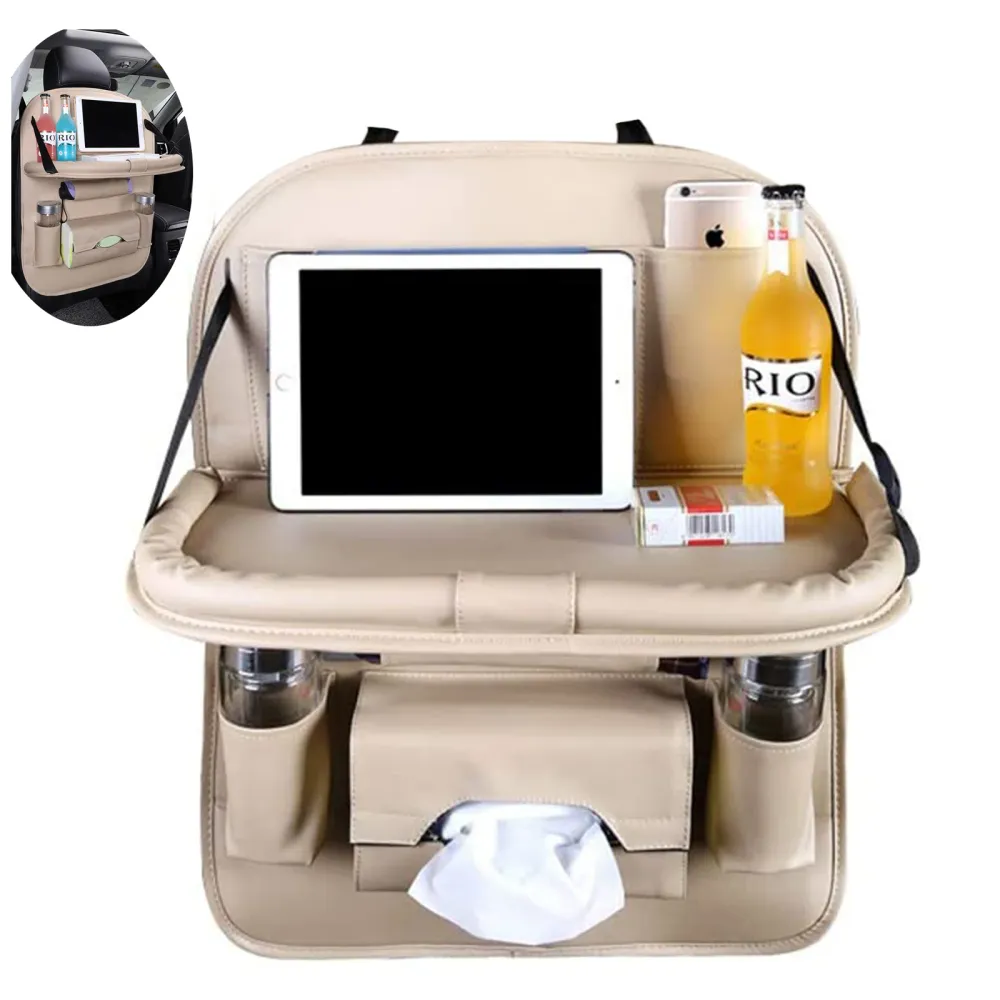TD® organisateur de voiture supendu enfant coffre tablette fille bebe siege avant 2pcs sac rangement arriere stockage mult...