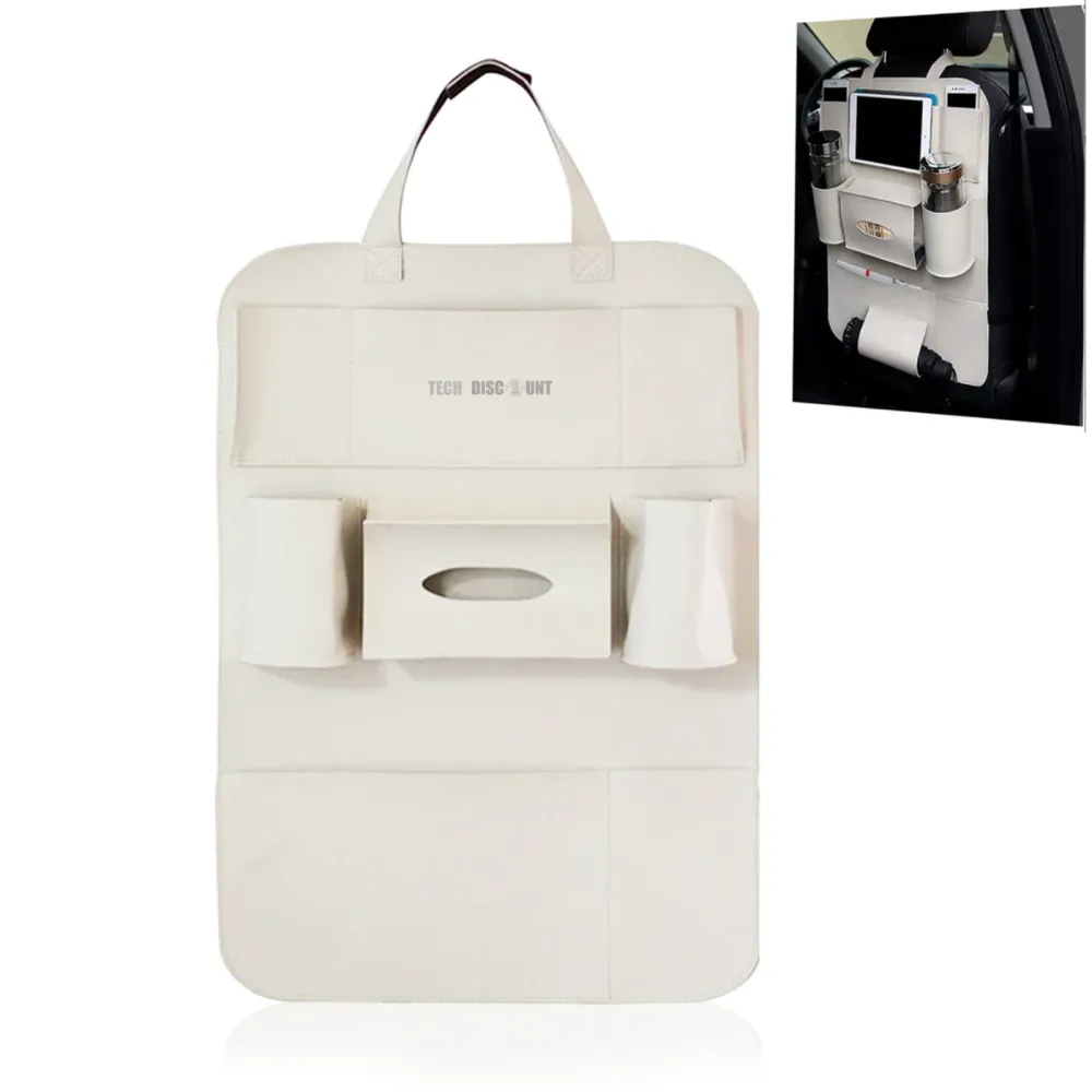 TD® organisateur de voiture supendu enfant coffre tablette fille bebe siege avant 2pcs sac rangement arriere stockage mult...