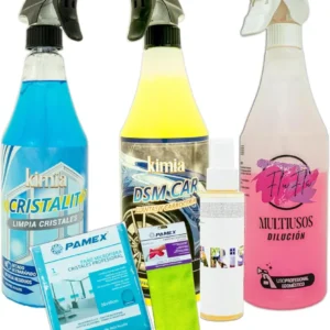 PACK - J'aime ma voiture MINI - Voiture DSM + Flu Flú Multi-usages + Cristalit + Désodorisant PETIT Glamour Parfum + Assor...
