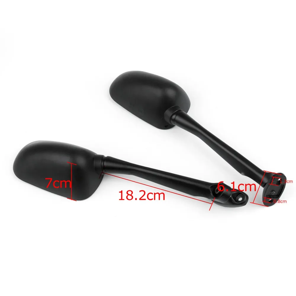 Paire de rétroviseurs latéraux de moto noirs, pour Honda CBR250 11-12 CB1300S 03-12 générique