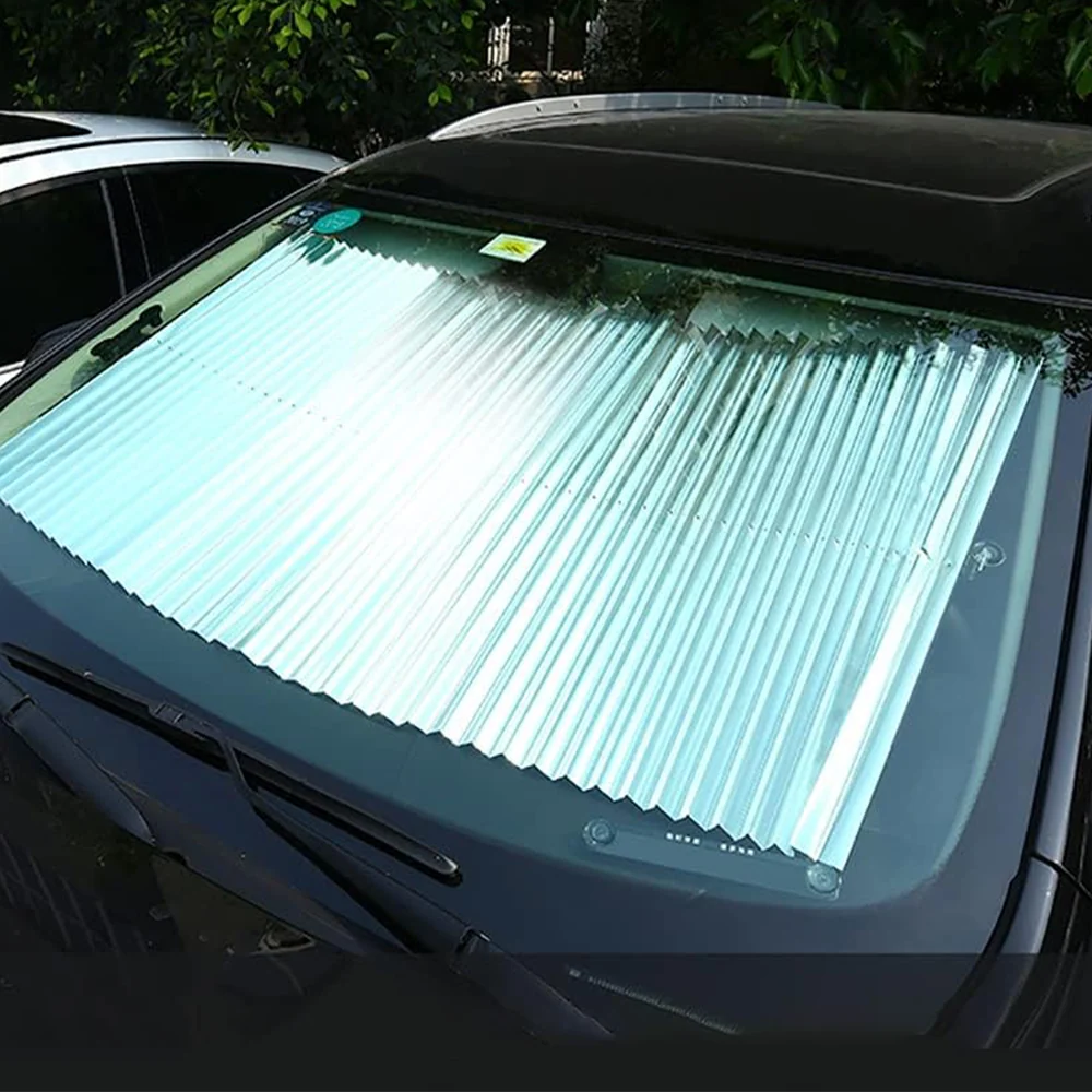 Pare-soleil en accordéon avec ventouse pour voiture