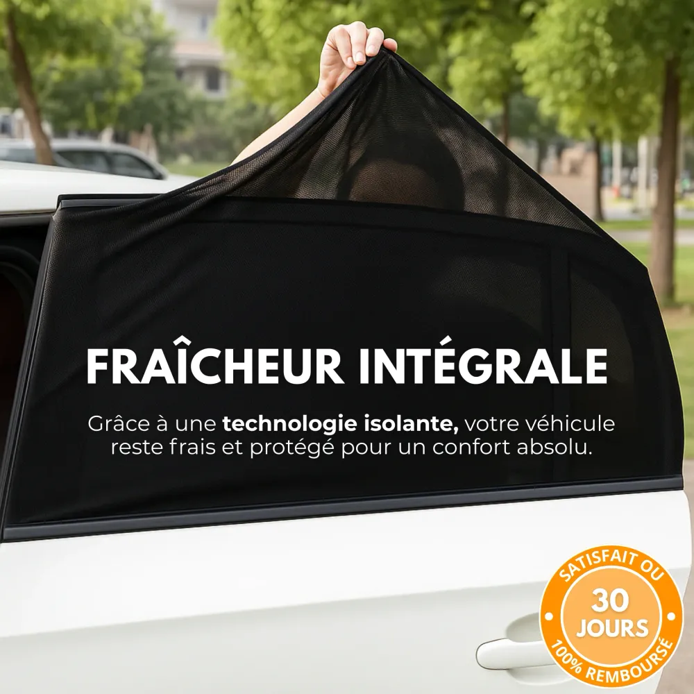 Pare-Soleil Arrière Voiture Universel UVW 26 PRO (2pcs) – Anti-UV & Anti-Chaleur