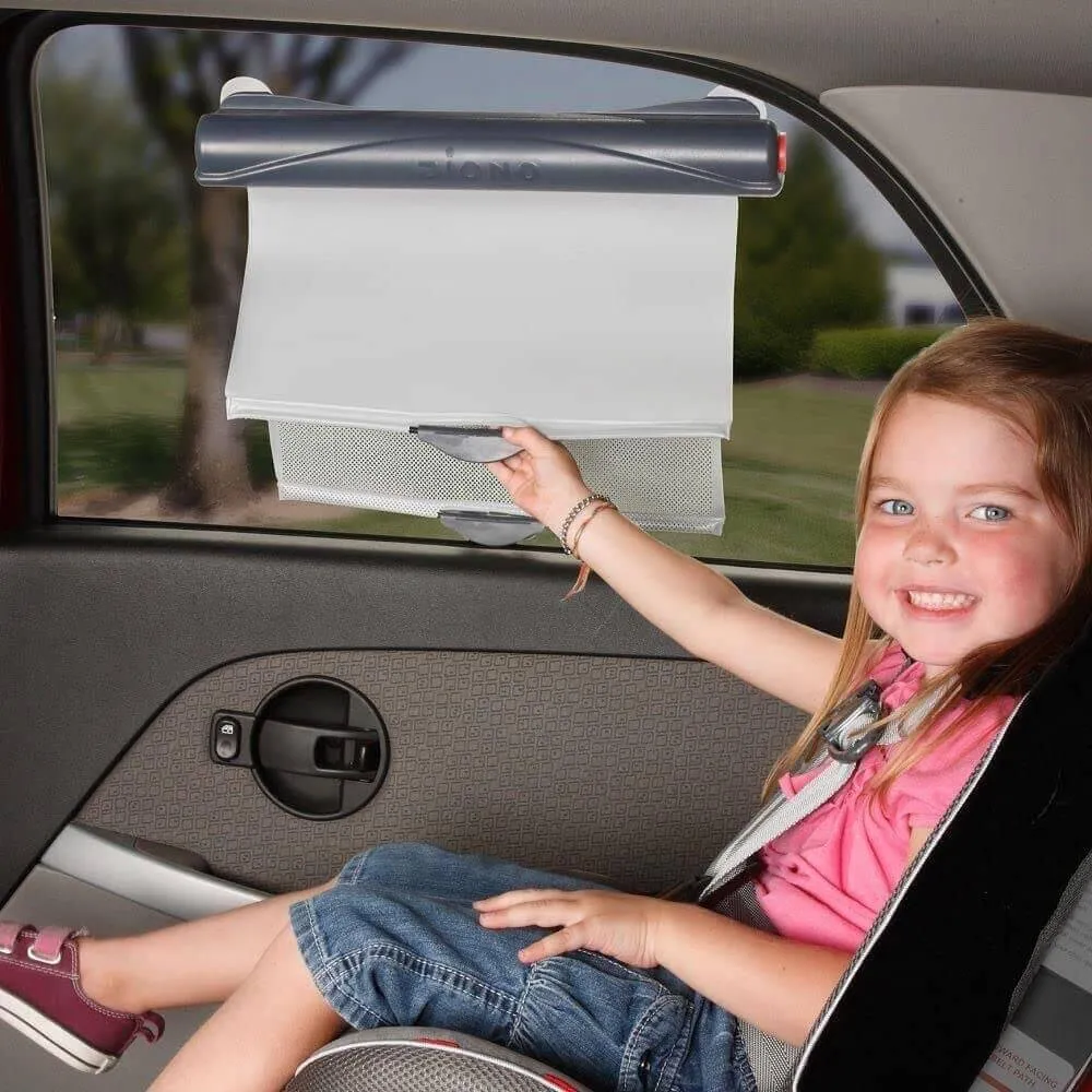 Pare-soleil de voiture 2-en-1 enroulable