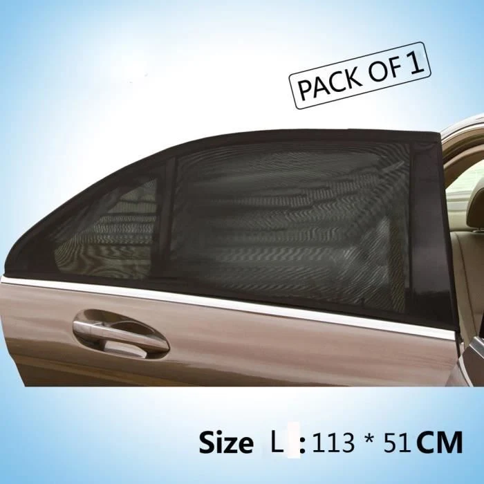 TD® Pare-soleil Voiture Fenêtre arrière/ Anti UV Enfants Noir Pratique Lavage Facile Protection de fenêtre de voiture SUV