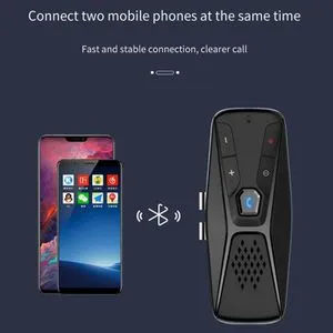 TD® Pare-soleil voiture mains libres téléphone mobile lecteur de musique sans fil Bluetooth voiture Mp3 miettelove zly 1439