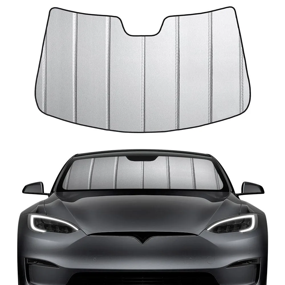 Pare-soleil de voiture pliable de haute qualité pour Tesla Model S avec protection UV améliorée
